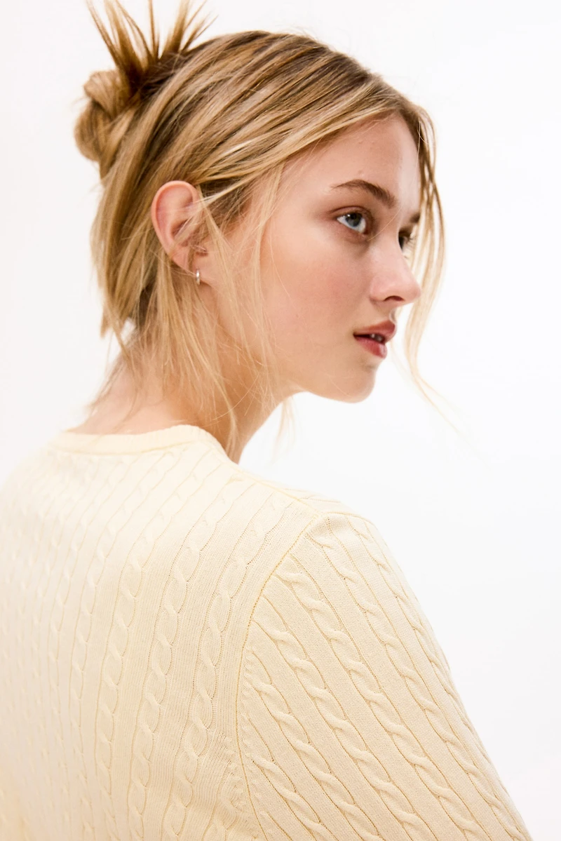 Cable-Knit Cardigan