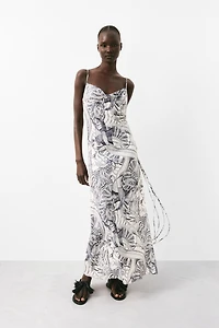 Strappy Dress with Side Slit