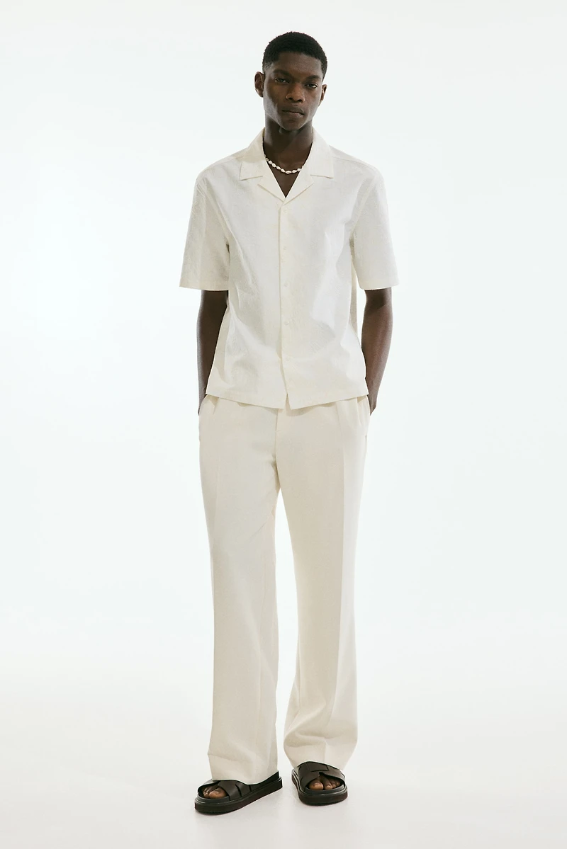 Regular-Fit Embroidered Resort Shirt