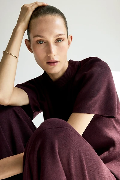 Fine-Knit T-Shirt