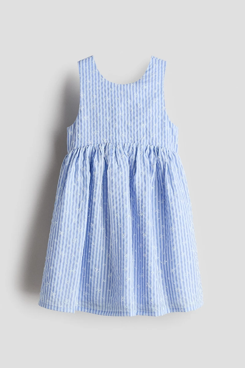 Robe en crépon de coton avec boucle