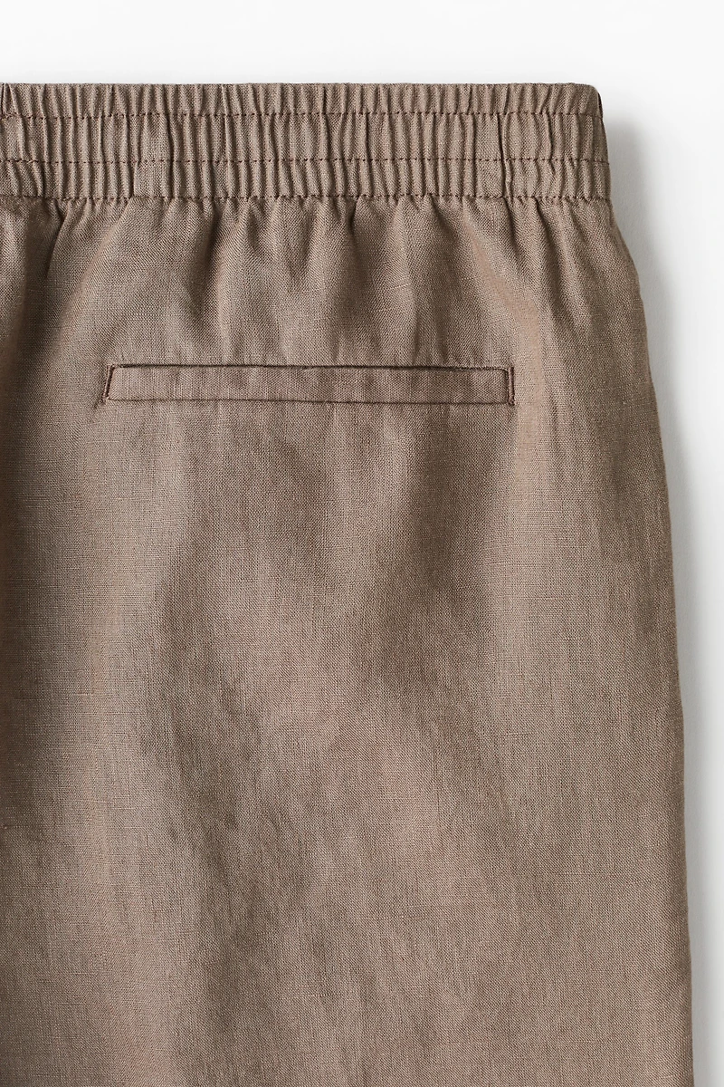 Regular-Fit Linen Shorts