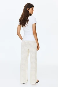 MAMA Pointelle-Knit Drawstring Pants