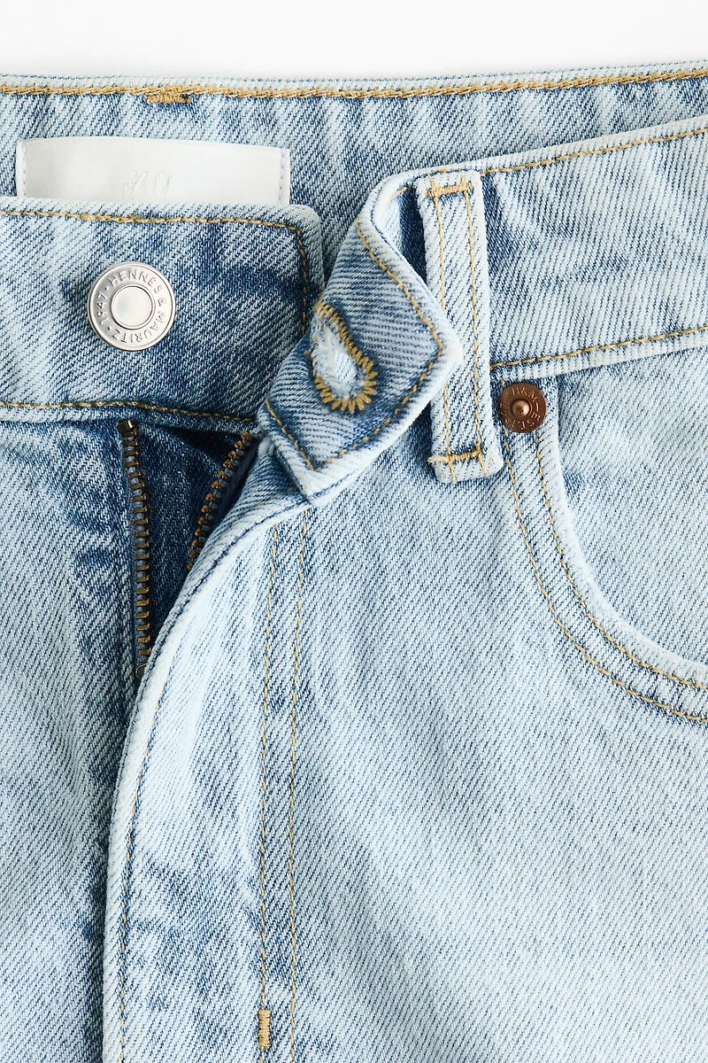 Short taille haute en denim