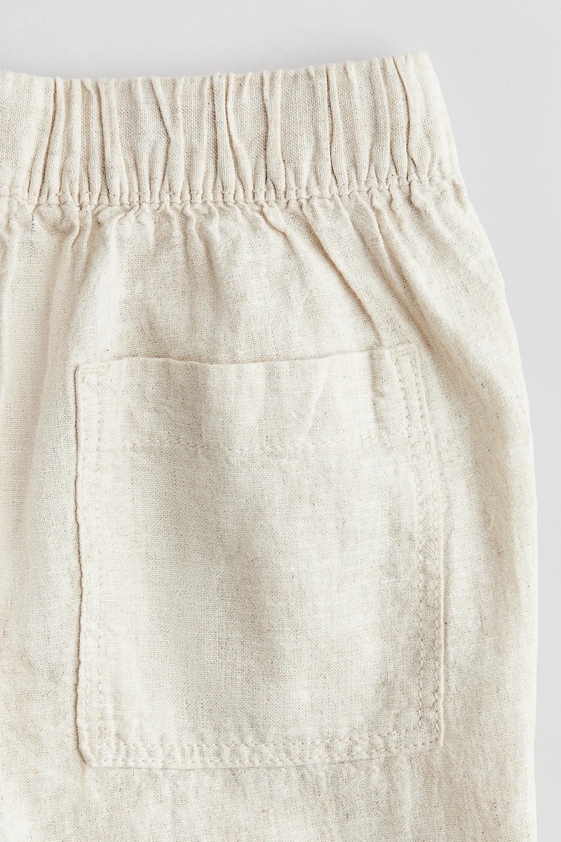Pantalon en lin mélangé