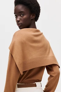 Scarf-Detail Sweater