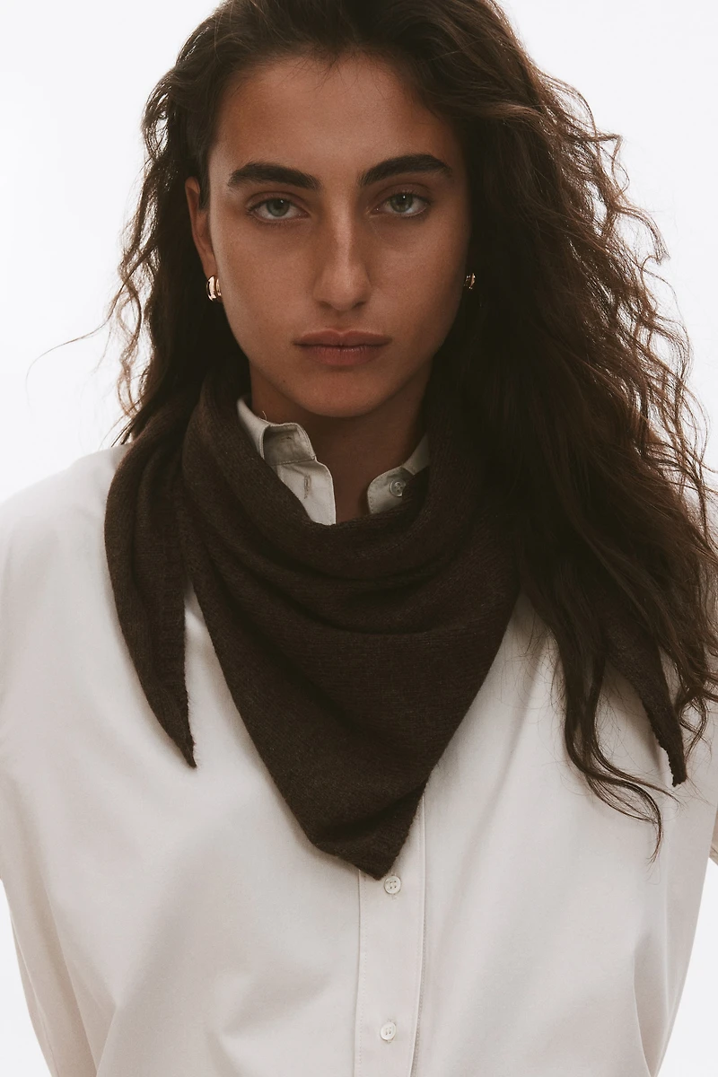 Foulard en tricot fin