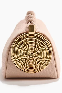 Metal-Detail Handbag