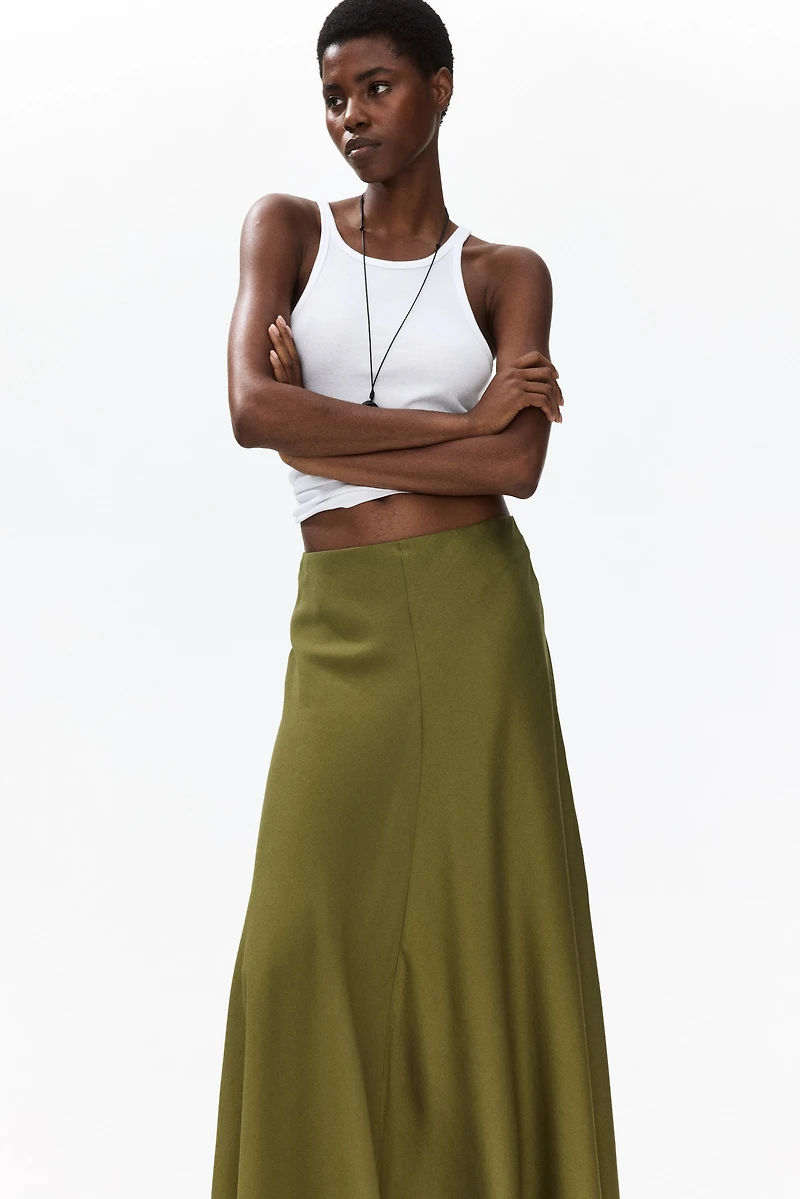 Satin Maxi Skirt