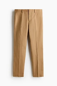 Slim-Fit Linen Suit Pants