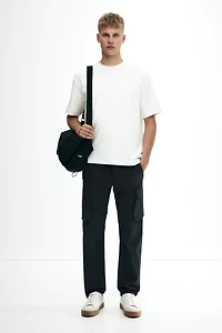 Regular-Fit Nylon Cargo Pants