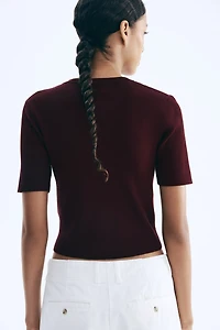 Short-Sleeved Cardigan