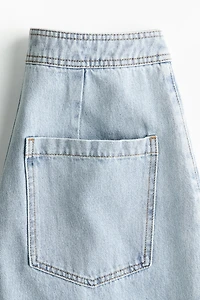 High-Waist Barrel Ankle Jeans