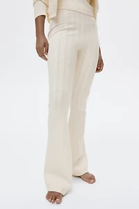 Pointelle-Knit Viscose-Blend Pants