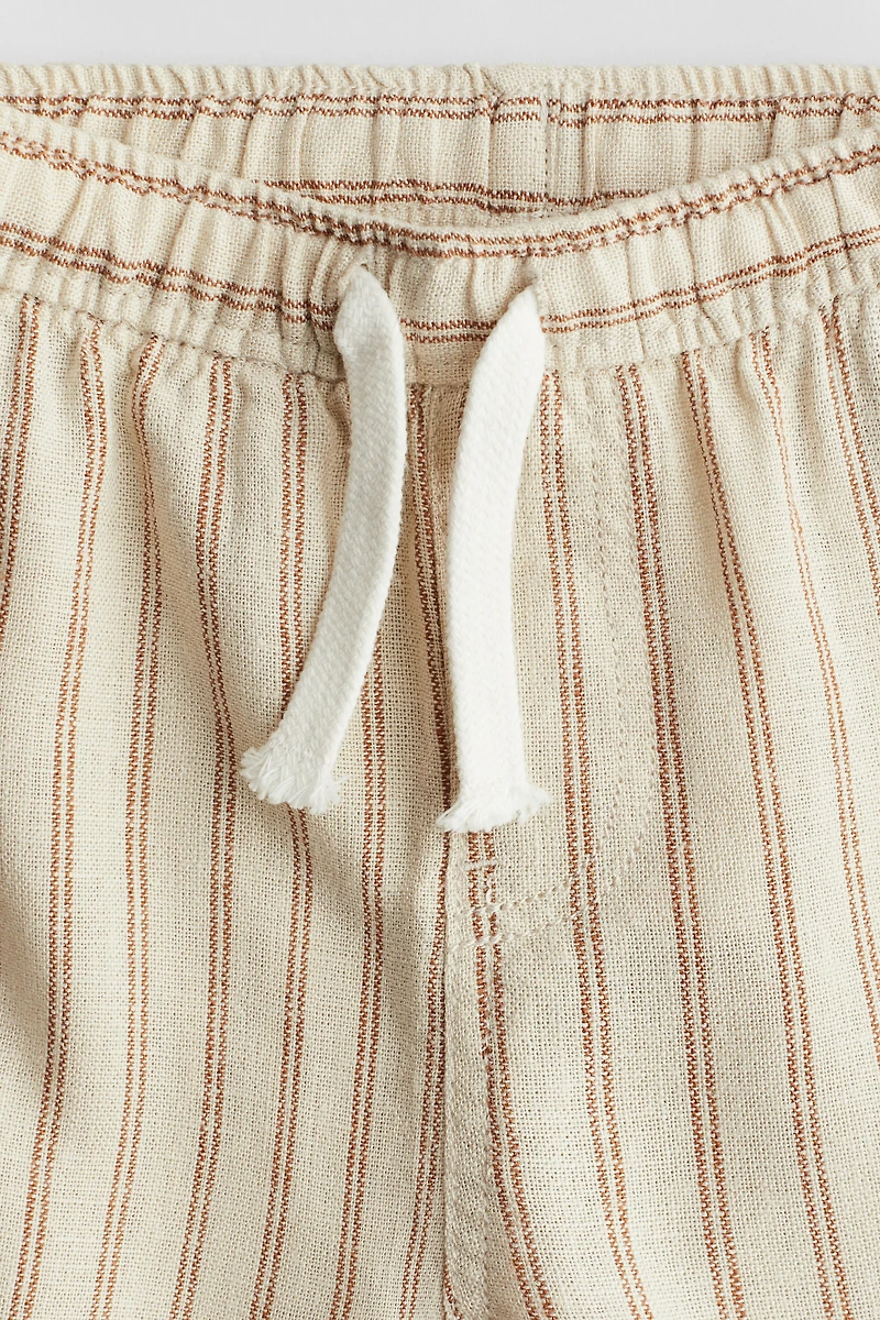 Linen-Blend Joggers