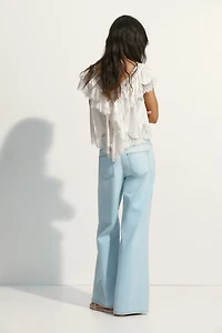 Wide-Leg High-Waist Jeans