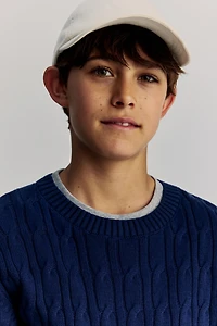 Cable-Knit Cotton Sweater