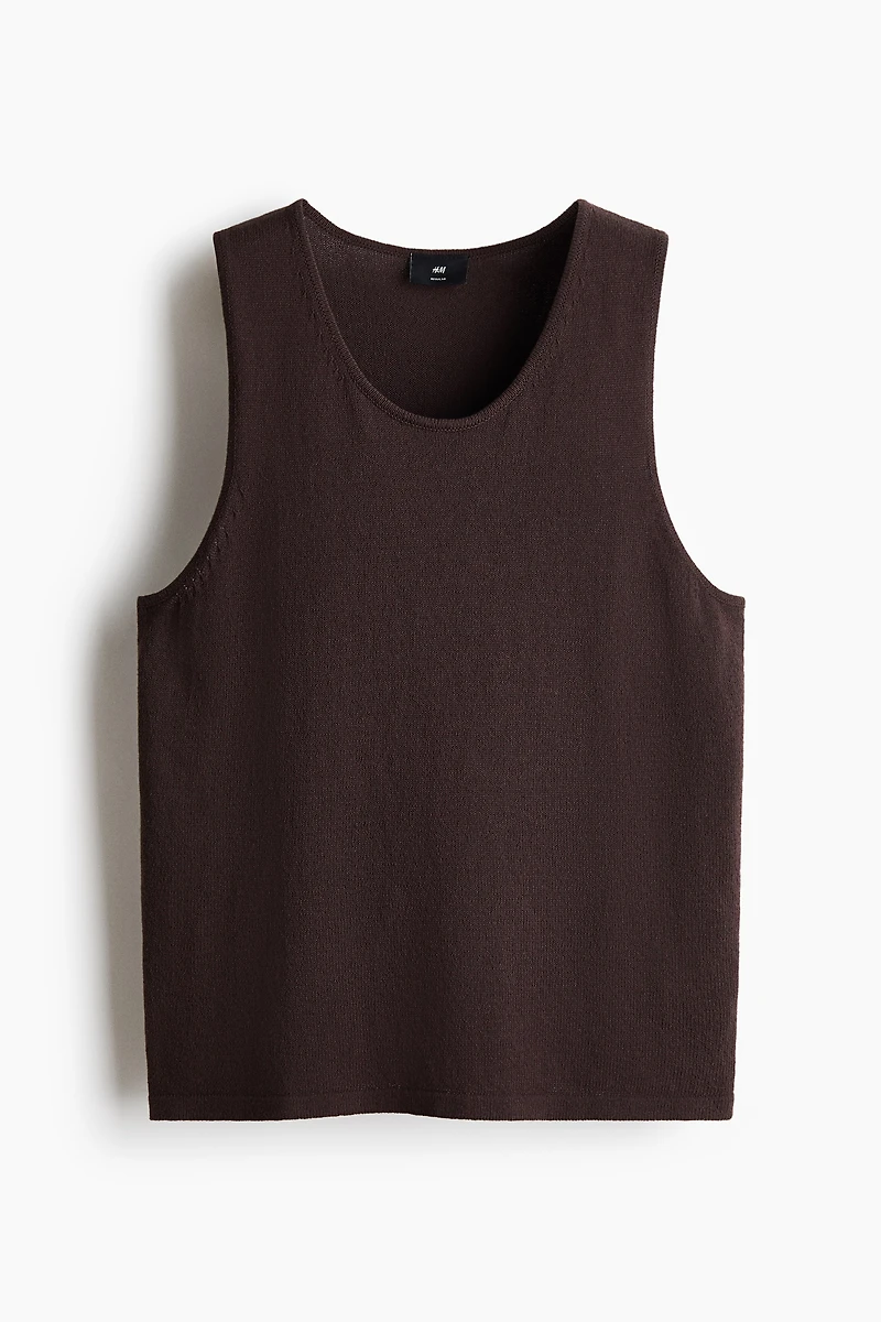 Regular-Fit Knit Tank Top