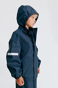 Fleece-Lined Rain Jacket