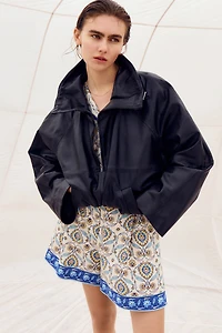 Belted Linen-Blend Shorts