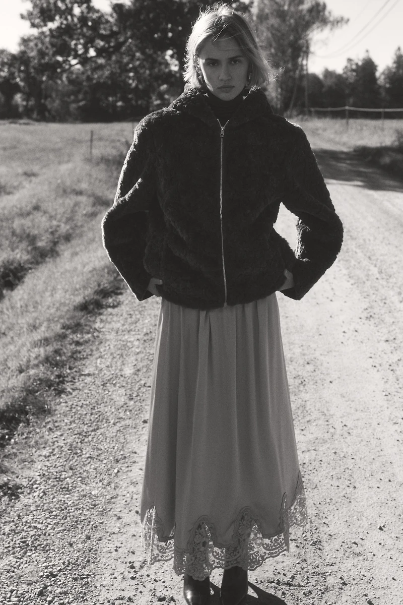 Hooded Teddy Fleece Jacket