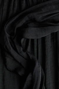 Draped-Panel Balloon-Leg Pants