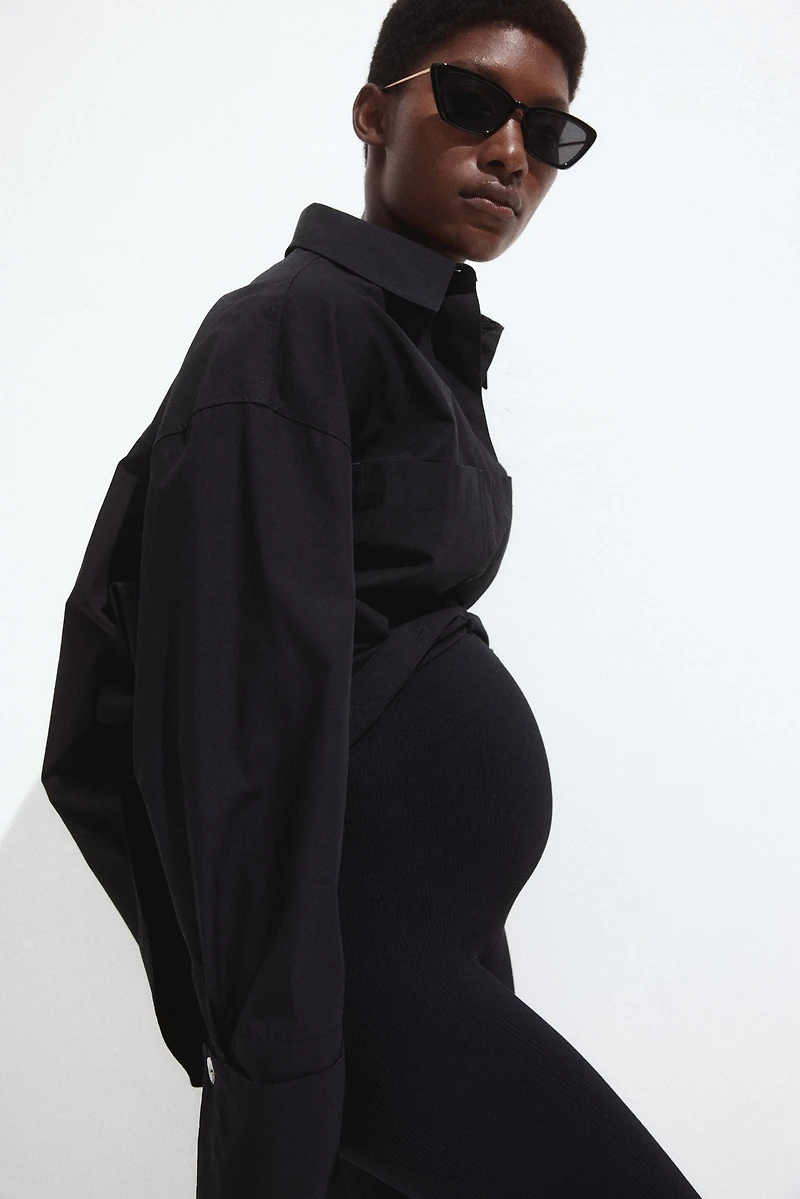 MAMA Seamless Ribbed Leggings