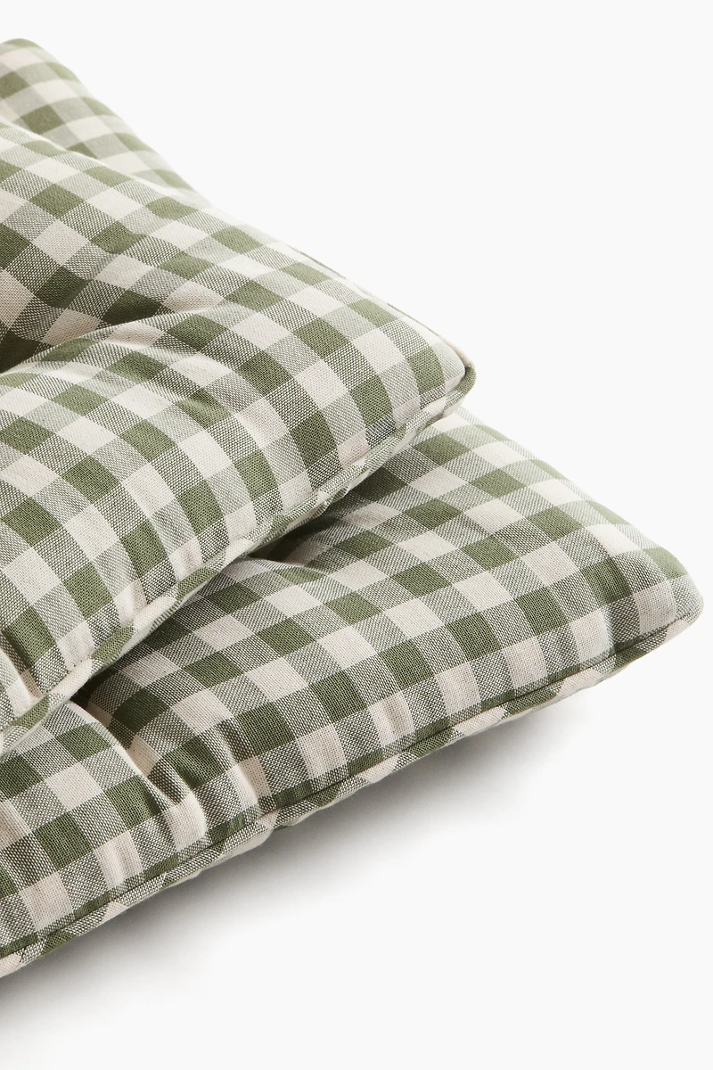 Lot de 2 coussins d'assise en coton