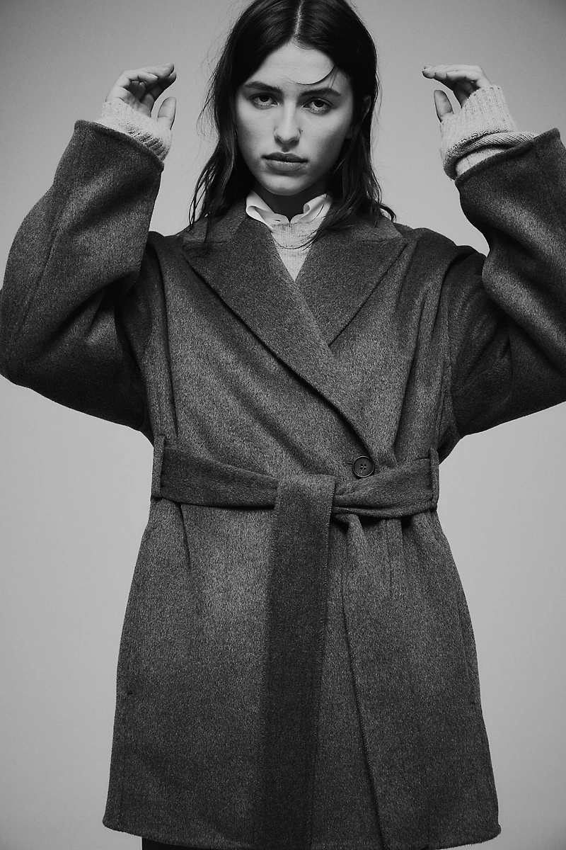 Wool-Blend Coat