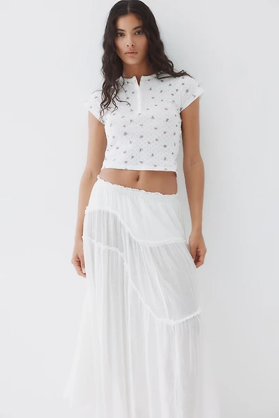 Haut en jersey pointelle