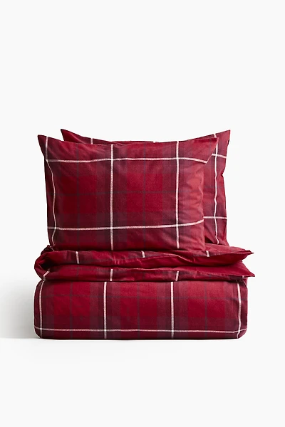 Flannel King/Queen Duvet Cover Set