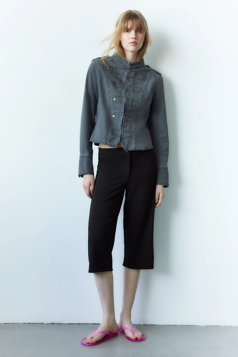 Pantalon Capri en crêpe de jersey
