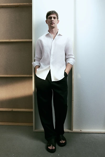 Slim Fit Linen Shirt