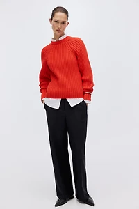 Rib-Knit Sweater