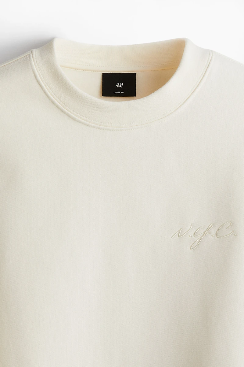 Loose-Fit Printed Sweatshirt