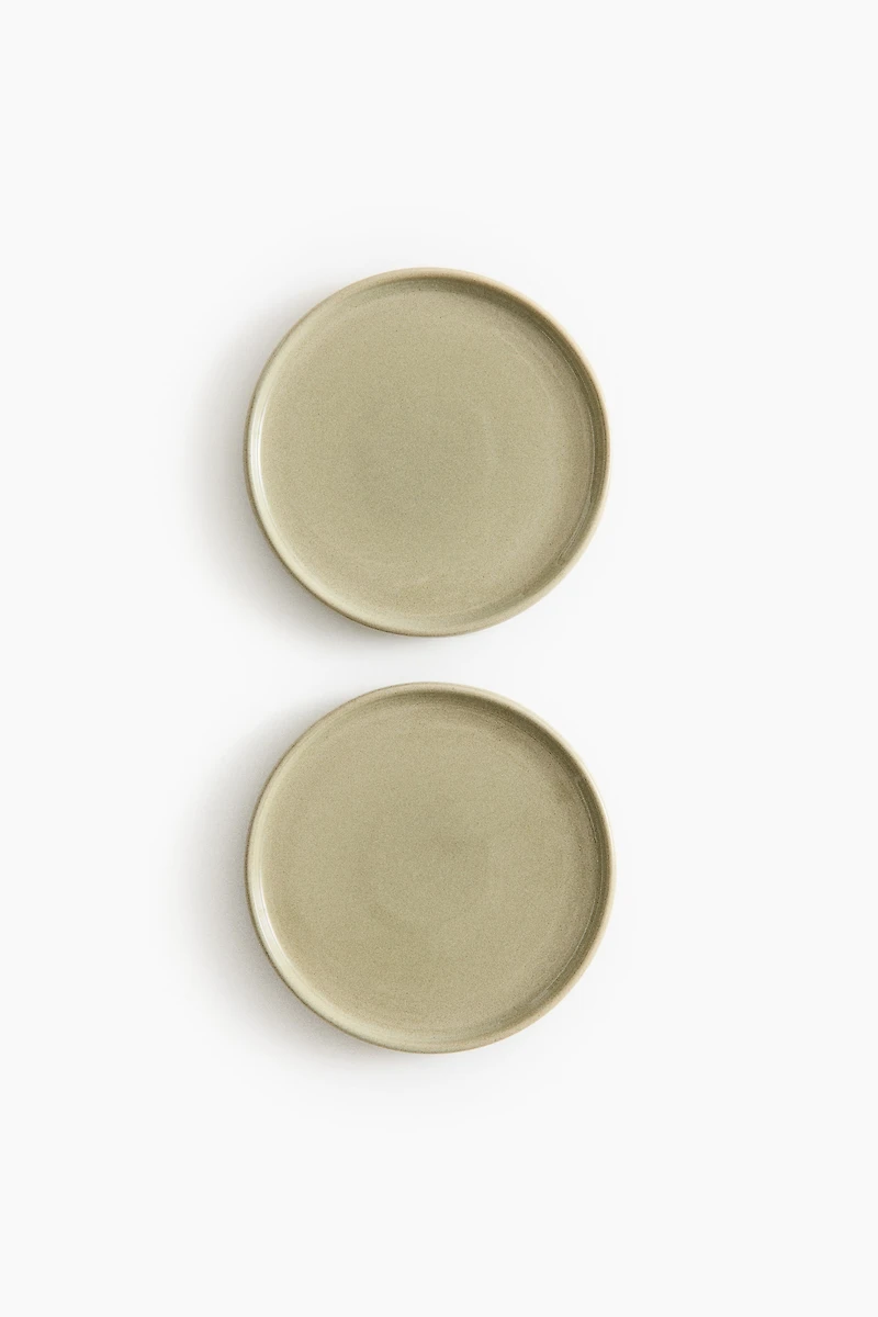 2-Pack Stoneware Appetizer Plates