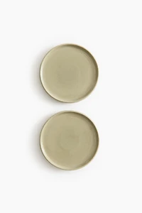 2-Pack Stoneware Appetizer Plates