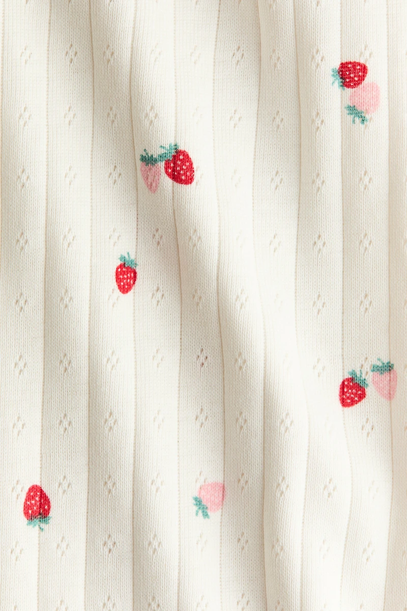 Cotton Pointelle Pajama Jumpsuit