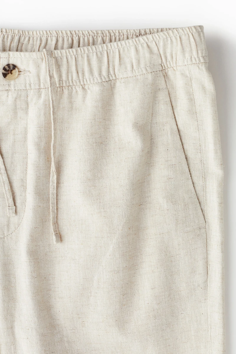 Regular Fit Linen-blend Pants