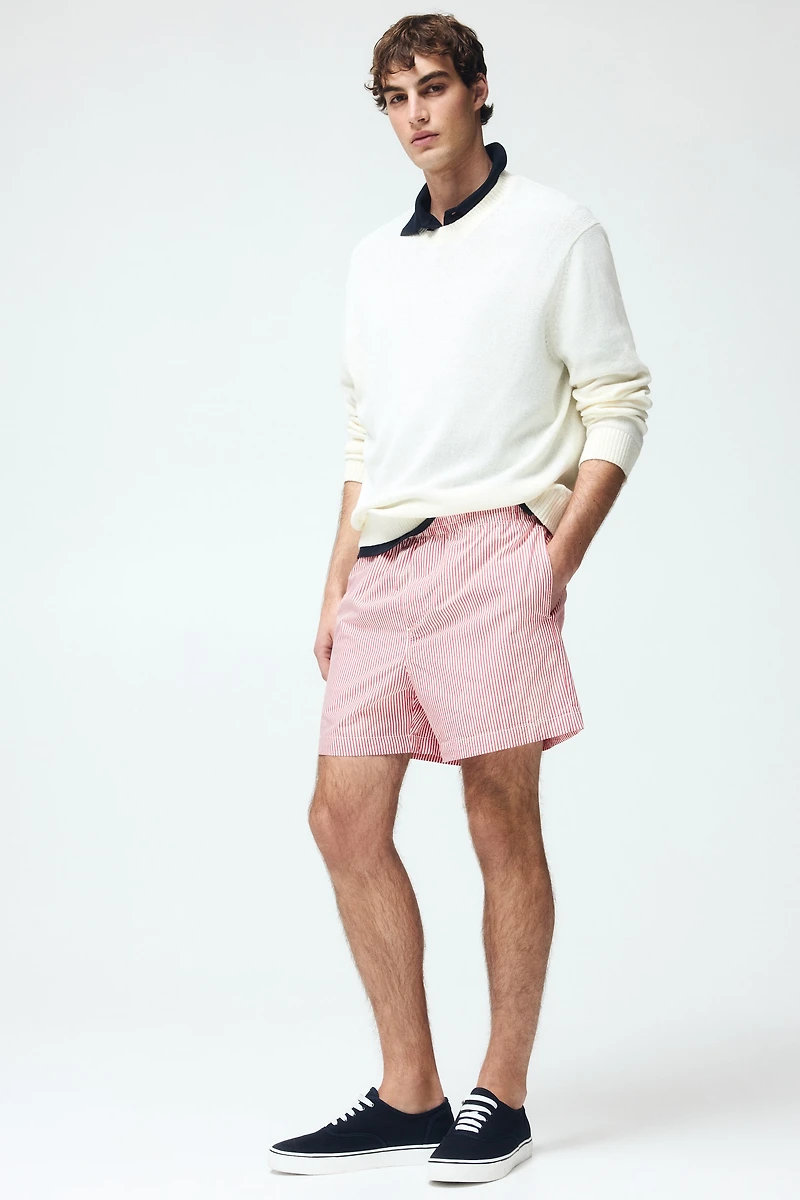 Regular-Fit Cotton Shorts