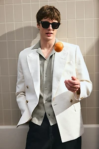 Regular-Fit Linen-Blend Resort Shirt