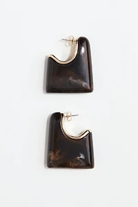 Boucles d'oreilles épaisses