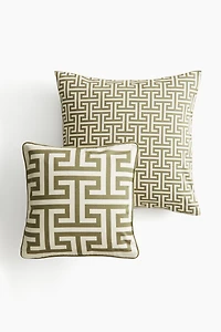 Lot de 2 housses de coussin en coton