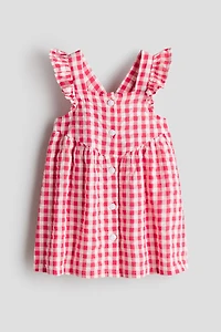 Robe à volant en coton