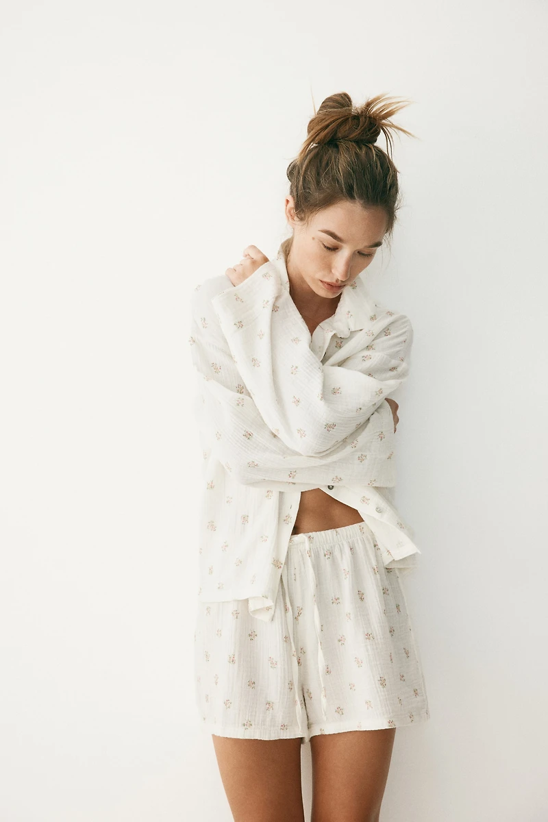 Pajama Shirt and Shorts
