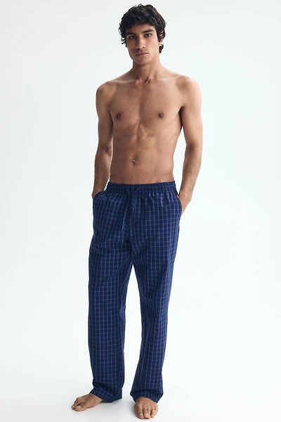 Pantalon décontracté en popeline