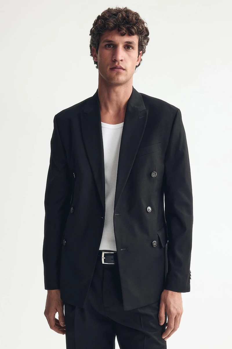 Regular-Fit Double-Breasted Jacket