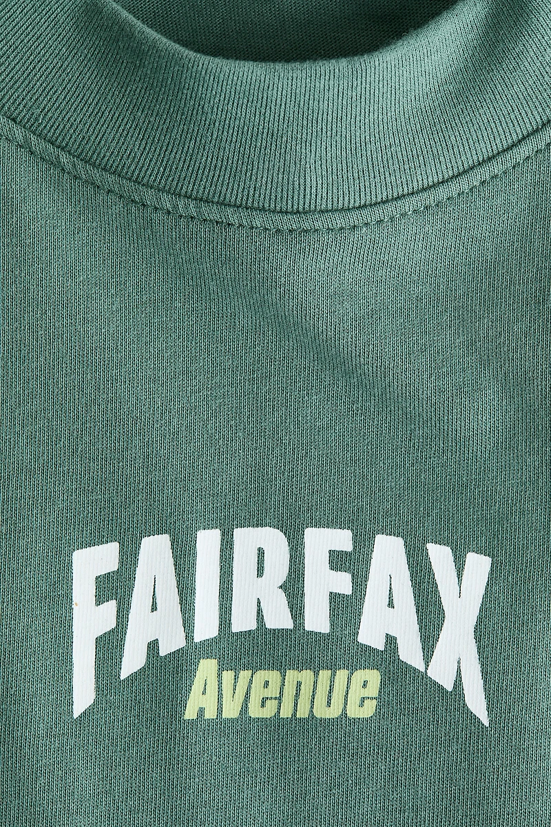 T-shirt en coton avec motifs imprimés