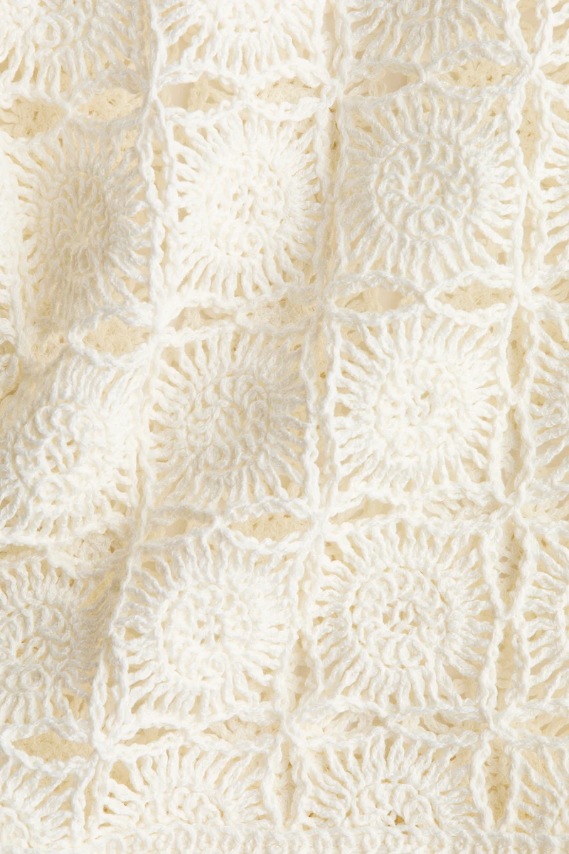 Chemise à l’aspect crochet avec liens nouer