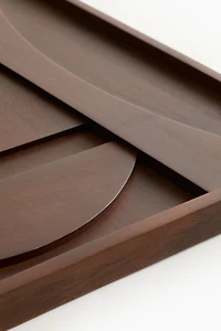 Décoration murale graphique en bois